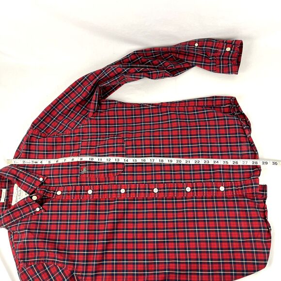 Vintage Y2K Abercrombie & Fitch Button Down Shirt Size XL Muscle Fit Red Plaid - Picture 4 of 7